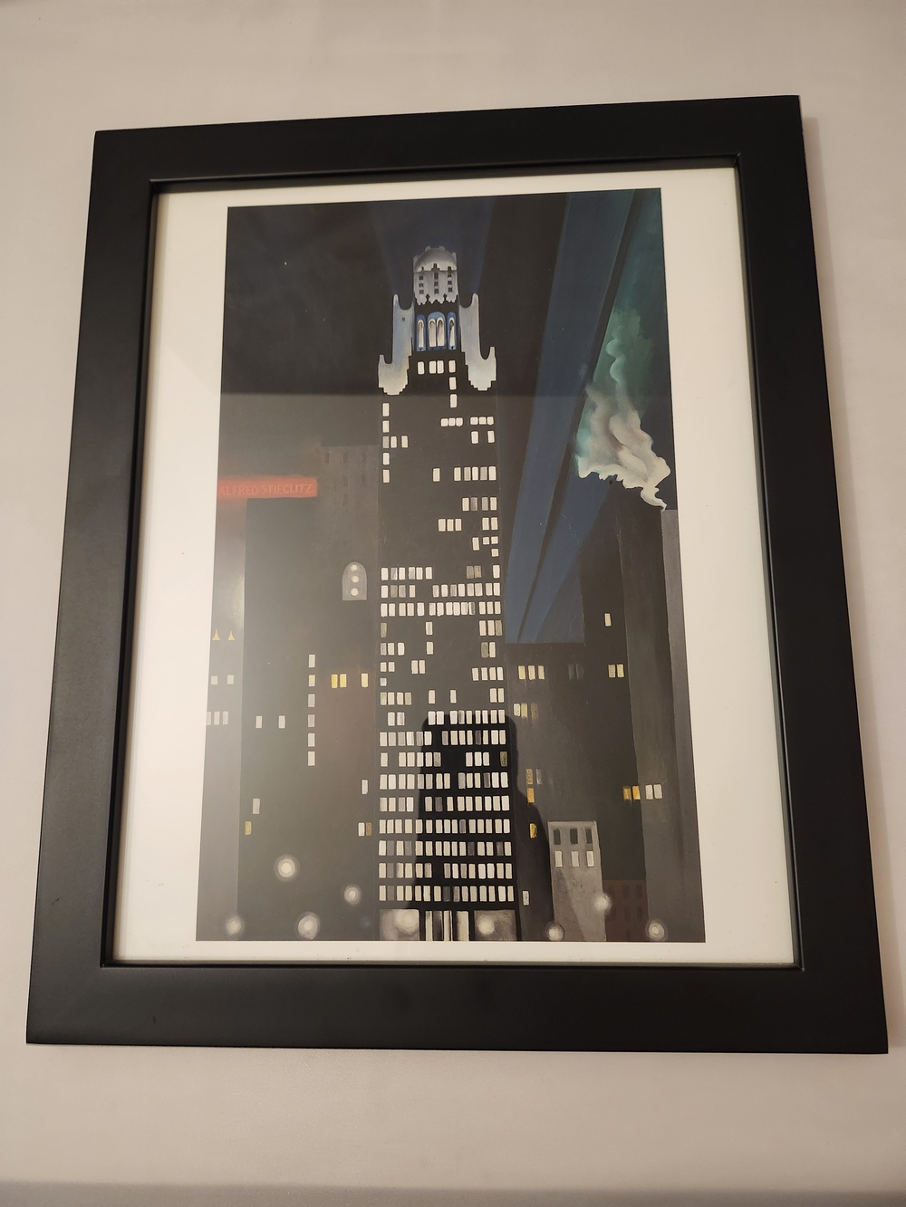 Georgie O'keeffe Framed Cityscape Wall Art MOMA Andy Warhol Roy Lichtenstein